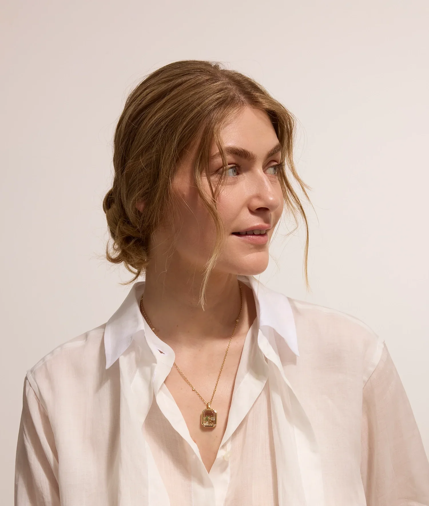 Quattro Baguette Locket 18K - Image 4